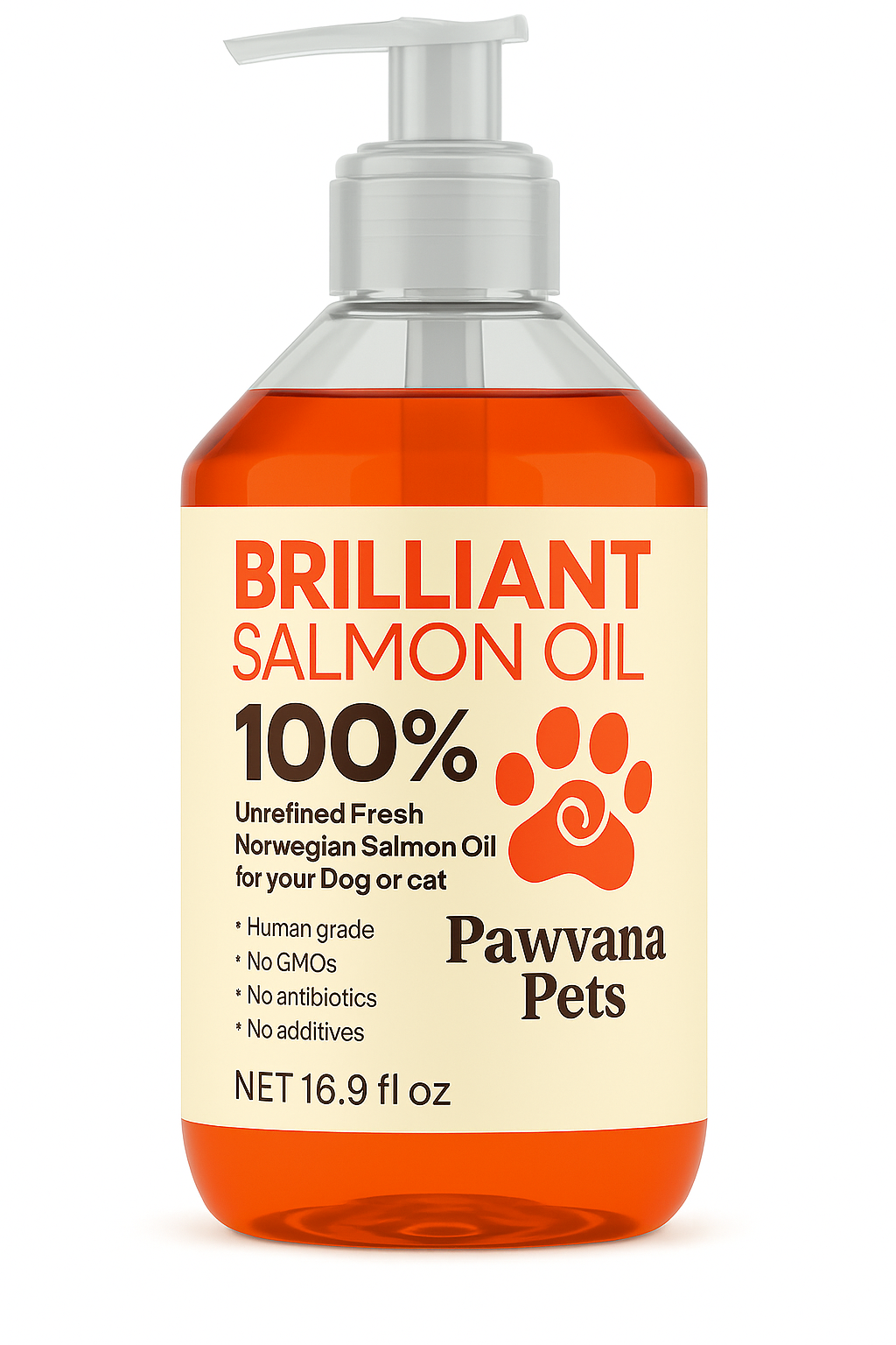 Pawvana Pets Salmon Oil for Dogs | 21 Omega Fatty Acids, All-Natural & Chemical-Free